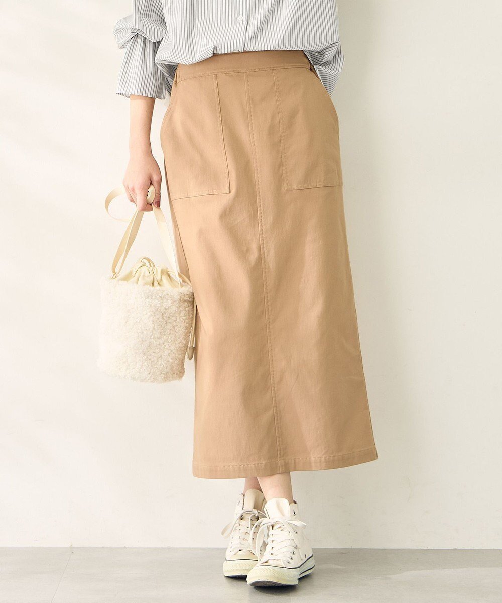 【エニー/ANY】の【ウエストゴム】ベイカースカート インテリア・キッズ・メンズ・レディースファッション・服の通販 founy(ファニー) 　ファッション　Fashion　レディースファッション　Fashion for Women　スカート　Skirts　ショート　Short, Short Length　シンプル　Simple, Minimal　ストレッチ　Stretch, Stretchy Fabric　スニーカー　Sneakers, Trainers　スマホ　Smartphone, Mobile Device　タイトスカート　Pencil Skirt, Tight Skirt　冬　Winter / This Winter　A/W・秋冬　Autumn/Winter　再入荷　Restock / Back in Stock　おすすめ　Recommended / Our Picks　キャメル|ID: prp329100004665326 ipo3291000000033746892