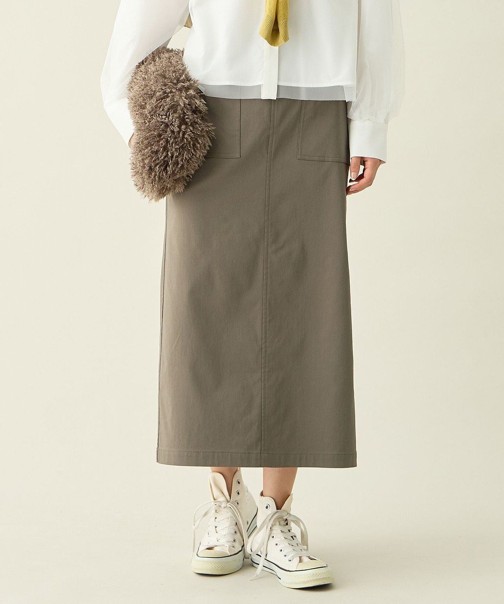 【エニー/ANY】の【ウエストゴム】ベイカースカート インテリア・キッズ・メンズ・レディースファッション・服の通販 founy(ファニー) 　ファッション　Fashion　レディースファッション　Fashion for Women　スカート　Skirts　ショート　Short, Short Length　シンプル　Simple, Minimal　ストレッチ　Stretch, Stretchy Fabric　スニーカー　Sneakers, Trainers　スマホ　Smartphone, Mobile Device　タイトスカート　Pencil Skirt, Tight Skirt　冬　Winter / This Winter　A/W・秋冬　Autumn/Winter　再入荷　Restock / Back in Stock　おすすめ　Recommended / Our Picks　カーキ|ID: prp329100004665326 ipo3291000000033746895