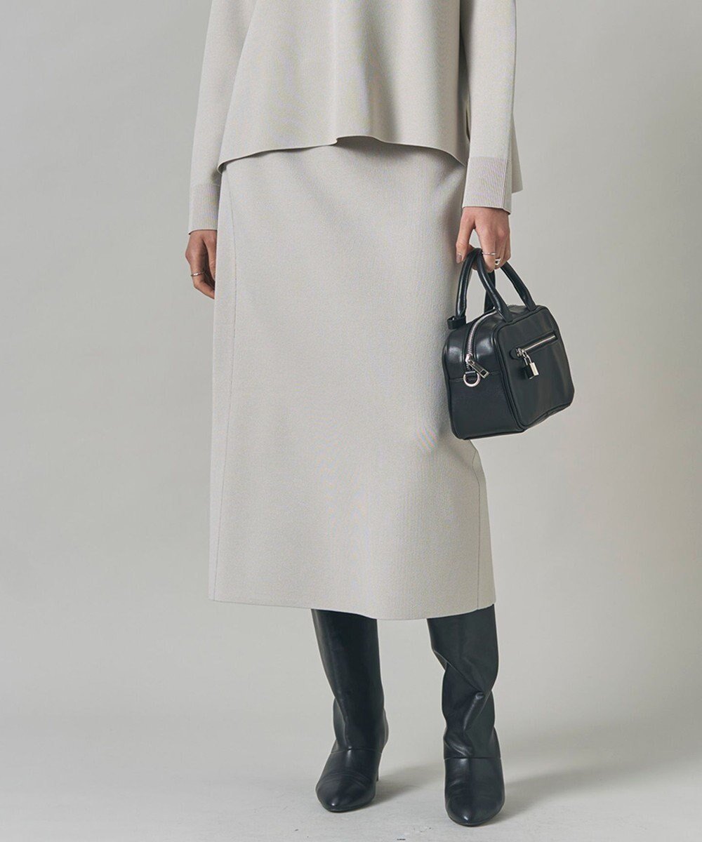 【アイシービー/iCB】の【洗える】 シンセティックダブルフェイス ニットタイトスカート インテリア・キッズ・メンズ・レディースファッション・服の通販 founy(ファニー) 　ファッション　Fashion　レディースファッション　Fashion for Women　スカート　Skirts　洗える　Machine Washable　コンパクト　Compact, Small Size　スタイリッシュ　Stylish, Fashionable　ストレッチ　Stretch, Stretchy Fabric　センター　Center, Center Line　タイトスカート　Pencil Skirt, Tight Skirt　ダブル　Double, Double-Breasted　A/W・秋冬　Autumn/Winter　エレガント 上品　Elegant　2025年　2025　2025-2026秋冬・A/W　Autumn/Winter 2025–26 AW25–26　トープ系|ID: prp329100004665342 ipo3291000000033746967