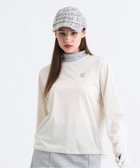 【23区 ゴルフ/NIJYUSANKU GOLF】の【WOMEN】エアリージャージプルオーバー フェイクレイヤード 防風 ストレッチ 撥水 ホワイト系5|ID: prp329100004665382 ipo3291000000033747127
