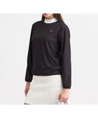 【23区 ゴルフ/NIJYUSANKU GOLF】の【WOMEN】エアリージャージプルオーバー フェイクレイヤード 防風 ストレッチ 撥水 ブラック系5|ID: prp329100004665382 ipo3291000000033747128