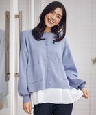 【エニー/ANY】のスウェットライクニットカーディガン ライトブルー|ID: prp329100004665392 ipo3291000000035540007