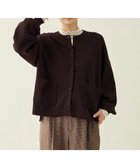 【エニー/ANY】のスウェットライクニットカーディガン ブラウン|ID: prp329100004665392 ipo3291000000035540016