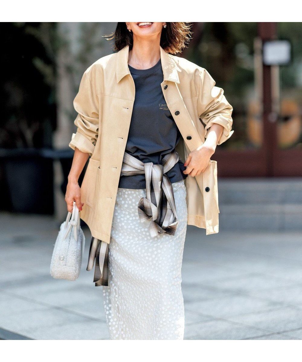 【アンフィーロ 自由区/UNFILO】のエンブロイダリー レーススカート インテリア・キッズ・メンズ・レディースファッション・服の通販 founy(ファニー) 　ファッション　Fashion　レディースファッション　Fashion for Women　スカート　Skirts　エンブロイダリー　Embroidery Design　スリット　Slit, Slit Detail　トレンド　Trend, Trending Now　ペチコート　Petticoat, Underskirt　モチーフ　Motif, Design Theme　レース　Lace, Lace Fabric　A/W・秋冬　Autumn/Winter　エクリュ|ID: prp329100004665765 ipo3291000000033857221