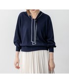 【23区/NIJYUSANKU】の【先行予約/洗える】ウーステッドウール ボウタイ ニット ネイビー系|ID: prp329100004665783 ipo3291000000033748058