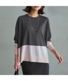 【23区/NIJYUSANKU】の【洗える】ウーステッドウール カラーブロック ニット 人気、トレンドファッション・服の通販 founy(ファニー) ファッション Fashion レディースファッション Fashion for Women トップス・カットソー Cut & Sew Tops ニット Knit Tops & Sweaters イタリア Italy インナー Innerwear 洗える Machine Washable シンプル Simple, Minimal セーター Sweater, Knitwear ターコイズ Turquoise, Blue-Green 定番 Standard, Basic Item フェミニン Feminine, Girly ブロック Block, Solid Block Pattern ワイド Wide, Wide Fit A/W・秋冬 Autumn/Winter 冬 Winter / This Winter 2025年 2025 2025-2026秋冬・A/W Autumn/Winter 2025–26 AW25–26 thumbnail チャコール×ピンク|ID: prp329100004665791 ipo3291000000034328724