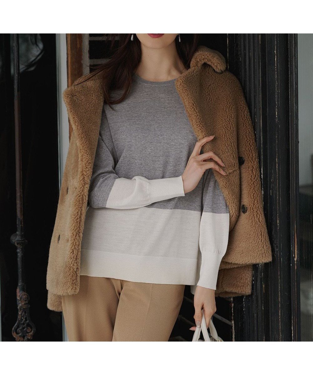 【23区/NIJYUSANKU】の【洗える】ウーステッドウール カラーブロック ニット 人気、トレンドファッション・服の通販 founy(ファニー) ファッション Fashion レディースファッション Fashion for Women トップス・カットソー Cut & Sew Tops ニット Knit Tops & Sweaters イタリア Italy インナー Innerwear 洗える Machine Washable シンプル Simple, Minimal セーター Sweater, Knitwear ターコイズ Turquoise, Blue-Green 定番 Standard, Basic Item フェミニン Feminine, Girly ブロック Block, Solid Block Pattern ワイド Wide, Wide Fit A/W・秋冬 Autumn/Winter 冬 Winter / This Winter 2025年 2025 2025-2026秋冬・A/W Autumn/Winter 2025–26 AW25–26 other-1|ID: prp329100004665791 ipo3291000000034818602