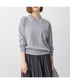 【23区/NIJYUSANKU】の【先行予約/洗える】ウーステッドウール ポロニット ライトグレー系|ID: prp329100004665797 ipo3291000000033748106