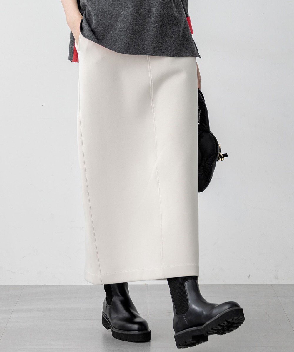 【23区/NIJYUSANKU】の【洗える】コットンエアーダンボール Iライン スカート インテリア・キッズ・メンズ・レディースファッション・服の通販 founy(ファニー) 　ファッション　Fashion　レディースファッション　Fashion for Women　スカート　Skirts　洗える　Machine Washable　カットソー　Cut and Sewn Top　コクーン　Cocoon, Cocoon Silhouette　サイドジップ　Side Zip, Side Zipper　ストレート　Straight, Straight Cut　A/W・秋冬　Autumn/Winter　冬　Winter / This Winter　エレガント 上品　Elegant　2025年　2025　2025-2026秋冬・A/W　Autumn/Winter 2025–26 AW25–26　ベージュ系|ID: prp329100004665803 ipo3291000000033748130