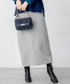 【23区/NIJYUSANKU】の【洗える】コットンエアーダンボール Iライン スカート ライトグレー系|ID: prp329100004665803 ipo3291000000033748131