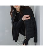 【エニィ スィス/any SiS】の【2WAY】ツイードノーカラー ダウンジャケット ブラック|ID: prp329100004665808 ipo3291000000035635826