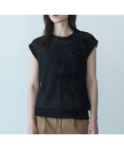 【自由区/JIYU-KU】の【カトリエムブーケ】Motif floral プルオーバーニット ブラック|ID: prp329100004665810 ipo3291000000033748155