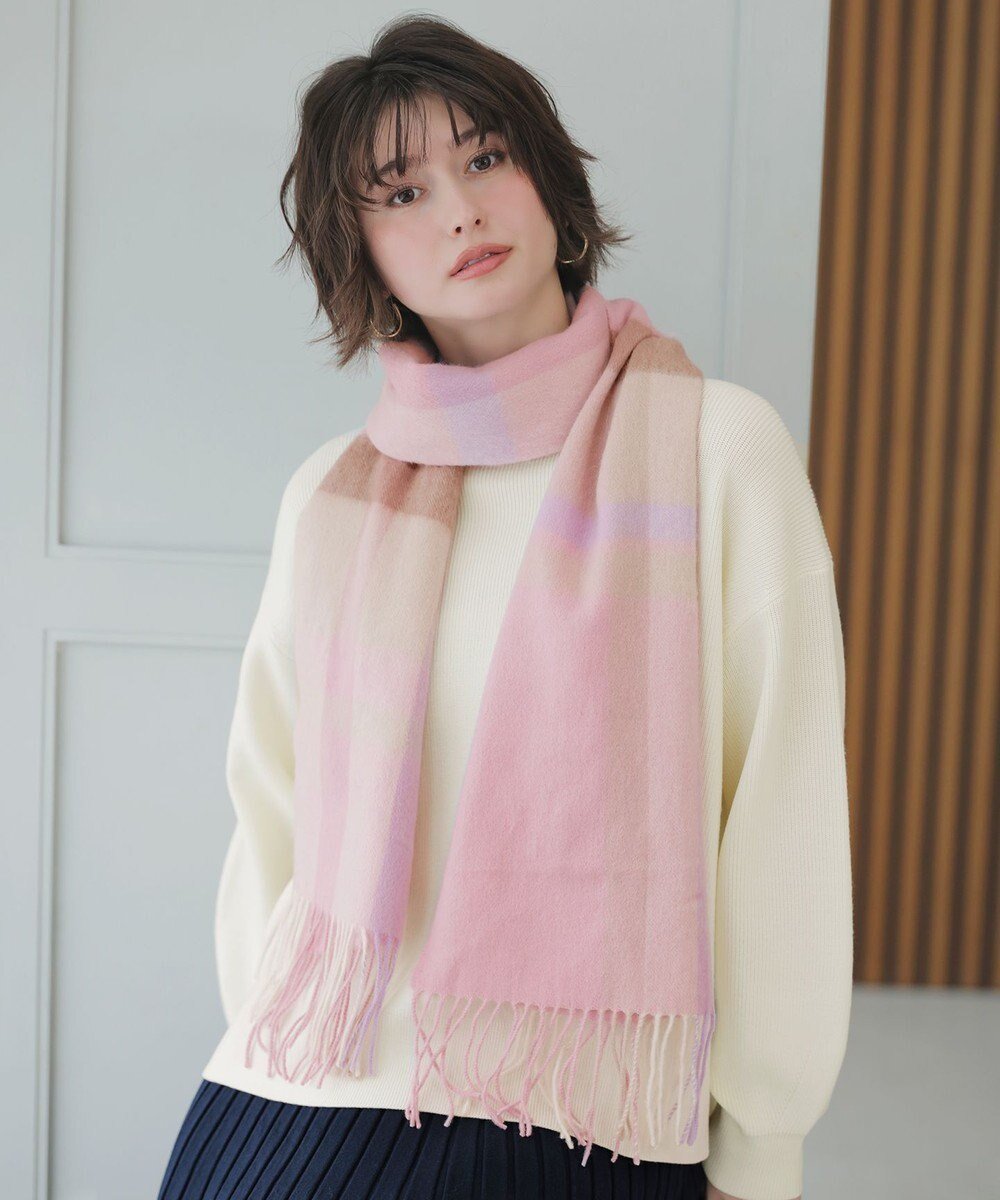 【エニィ スィス/any SiS】のウールニュアンス ストール インテリア・キッズ・メンズ・レディースファッション・服の通販 founy(ファニー) ファッション Fashion レディースファッション Fashion for Women ストール Soft & Warm Scarves マフラー・スヌード / 冬小物の定番 Scarves & Mufflers ストール Stole, Wrap スヌード Snood, Infinity Scarf チェック Check, Plaid, Tartan マフラー Scarf, Muffler 新作・新入荷 New Arrivals / New In A/W・秋冬 Autumn/Winter 軽量 Lightweight, Ultra Light 防寒 Cold Protection, Winter-Ready ピンクチェック|ID: prp329100004665830 ipo3291000000034497055