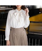 【エニィ スィス/any SiS】の【洗える】ボウタイ付きビジュー シャツ アイボリー|ID: prp329100004665833 ipo3291000000033748258
