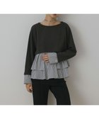 【グレース コンチネンタル/GRACE CONTINENTAL】のタックフリルヘムカットトップ グレー|ID: prp329100004665864 ipo3291000000033748382