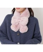 【ムーンバット/MOONBAT】の【FUDGE11月号掲載/新色追加】PAUL JOE ACCESSOIRES フェイクファーリボンマフラー ペールピンク|ID: prp329100004665883 ipo3291000000033748450