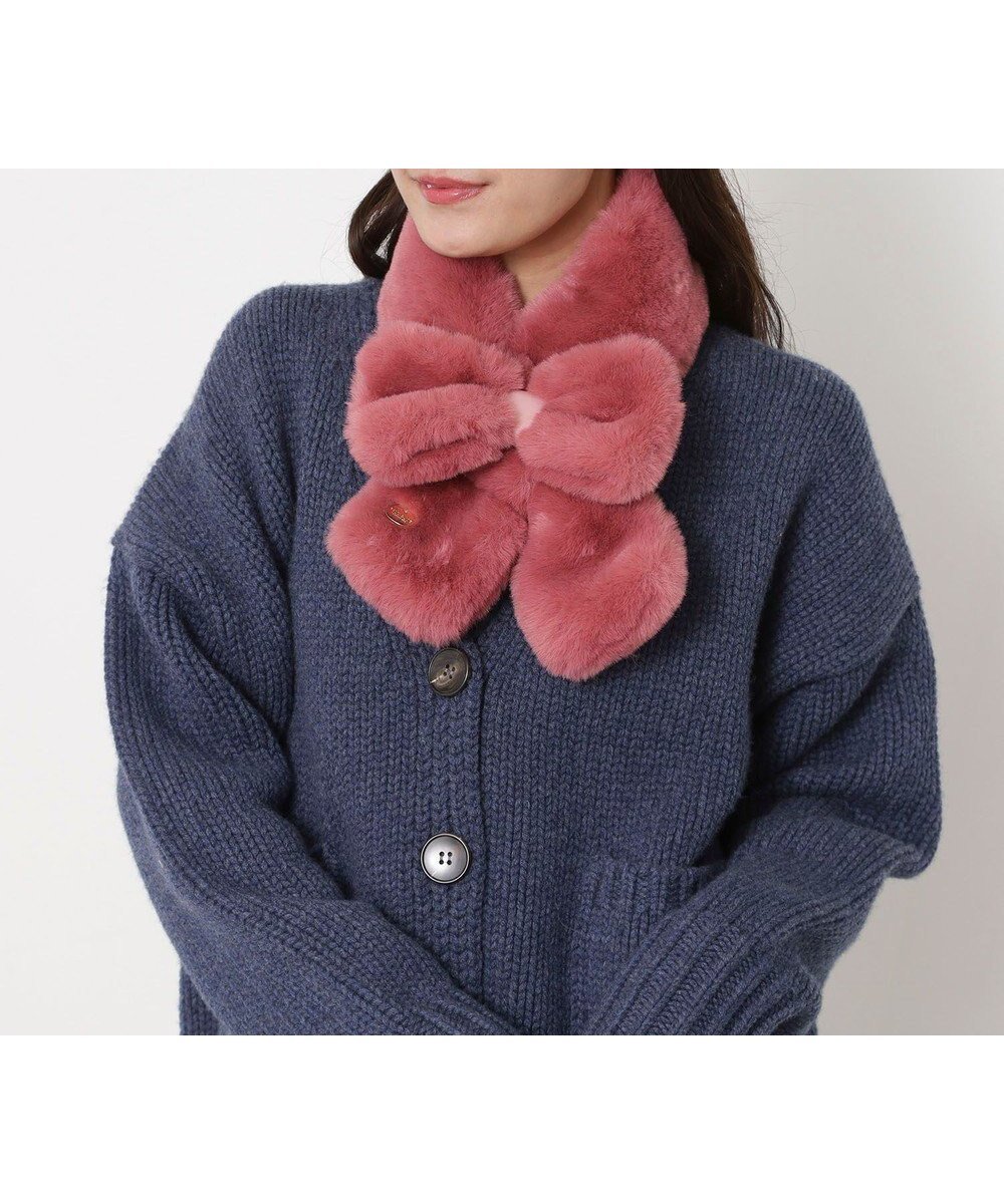 【ムーンバット/MOONBAT】の【FUDGE11月号掲載/新色追加】PAUL JOE ACCESSOIRES フェイクファーリボンマフラー インテリア・キッズ・メンズ・レディースファッション・服の通販 founy(ファニー) 　雑誌掲載アイテム　Magazine Picks & Fashion Features　ファッション雑誌　Fashion Magazines　ファッジ　FUDGE　ファッション　Fashion　レディースファッション　Fashion for Women　マフラー・スヌード / 冬小物の定番　Scarves & Mufflers　アニマル　Animal Print　コレクション　Collection, Seasonal Line　11月号　November Issue　スヌード　Snood, Infinity Scarf　雑誌　Magazine, Fashion Magazine　パターン　Pattern, Design Print　フラワー　Flower, Floral　防寒　Cold Protection, Winter-Ready　マフラー　Scarf, Muffler　モチーフ　Motif, Design Theme　リボン　Ribbon, Bow　ループ　Loop, Loop Knit　A/W・秋冬　Autumn/Winter　ダークレッド|ID: prp329100004665883 ipo3291000000033748461