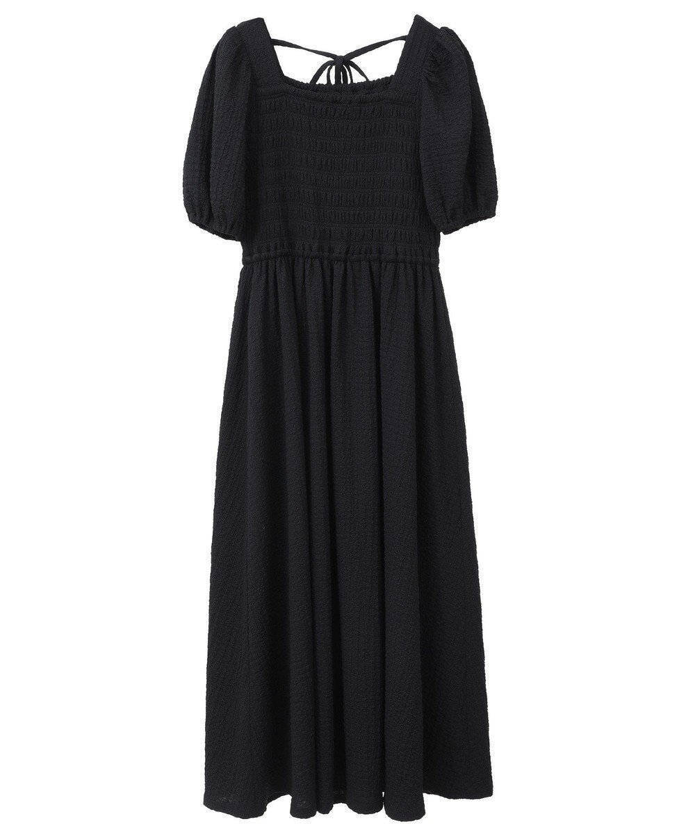 【アースミュージックアンドエコロジー/earth music&ecology】のバックリボンシャーリングワンピース インテリア・キッズ・メンズ・レディースファッション・服の通販 founy(ファニー) ファッション Fashion レディースファッション Fashion for Women ワンピース Dresses おすすめ Recommended / Our Picks シャーリング Shirring, Ruched スクエア Square, Square Shape フェミニン Feminine, Girly ポケット Pocket, Pocket Detail リボン Ribbon, Bow ロング Long, Long-Length 今季 This Season, Current Season 夏 Summer 春 Spring S/S・春夏 SS, Spring/Summer, Warm Season Black|ID: prp329100004665920 ipo3291000000033748608