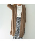 【イェッカ ヴェッカ/YECCA VECCA】のシアーニットロング丈カーディガン 人気、トレンドファッション・服の通販 founy(ファニー) ファッション Fashion レディースファッション Fashion for Women トップス・カットソー Cut & Sew Tops ニット Knit Tops & Sweaters カーディガン・羽織り Layered Style Cardigans おすすめ Recommended / Our Picks カーディガン Cardigan, Knitwear サマー Summer, Summer Style スマート Smart, Elegant スリット Slit, Slit Detail ポケット Pocket, Pocket Detail ロング Long, Long-Length エレガント 上品 Elegant 夏 Summer 春 Spring S/S・春夏 SS, Spring/Summer, Warm Season thumbnail Dark Beige|ID: prp329100004665925 ipo3291000000035192030