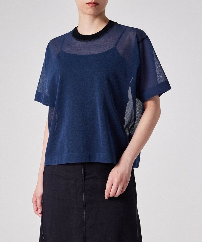 【ポール スミス/Paul Smith】の【洗える】シアー 半袖 ニット インテリア・キッズ・メンズ・レディースファッション・服の通販 founy(ファニー) https://founy.com/ ファッション Fashion レディースファッション Fashion for Women トップス・カットソー Cut & Sew Tops ニット Knit Tops & Sweaters インナー Innerwear カーディガン Cardigan, Knitwear シアー Sheer, See-Through シンプル Simple, Minimal セーター Sweater, Knitwear デニム Denim, Jeans Material 半袖 Short Sleeve, Half Sleeve 夏 Summer S/S・春夏 SS, Spring/Summer, Warm Season 洗える Machine Washable A/W・秋冬 Autumn/Winter |ID: prp329100004666232 ipo3291000000033749861