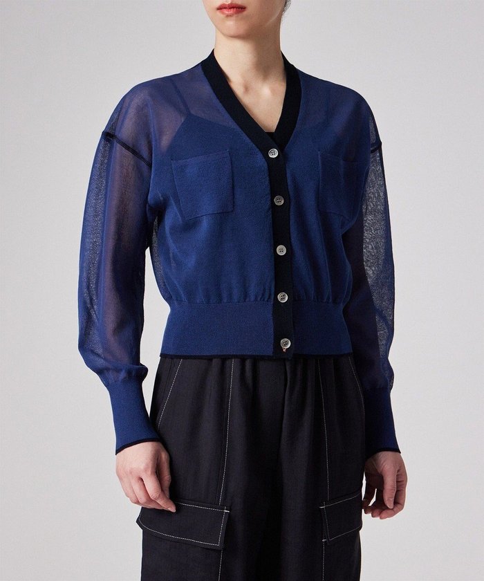 【ポール スミス/Paul Smith】の【洗える】シアー カーディガン インテリア・キッズ・メンズ・レディースファッション・服の通販 founy(ファニー) https://founy.com/ ファッション Fashion レディースファッション Fashion for Women トップス・カットソー Cut & Sew Tops カーディガン・羽織り Layered Style Cardigans おすすめ Recommended / Our Picks インナー Innerwear カーディガン Cardigan, Knitwear シアー Sheer, See-Through ショート Short, Short Length バランス Balance, Style Balance モダン Modern, Contemporary エレガント 上品 Elegant 夏 Summer S/S・春夏 SS, Spring/Summer, Warm Season 洗える Machine Washable A/W・秋冬 Autumn/Winter |ID: prp329100004666235 ipo3291000000033749871