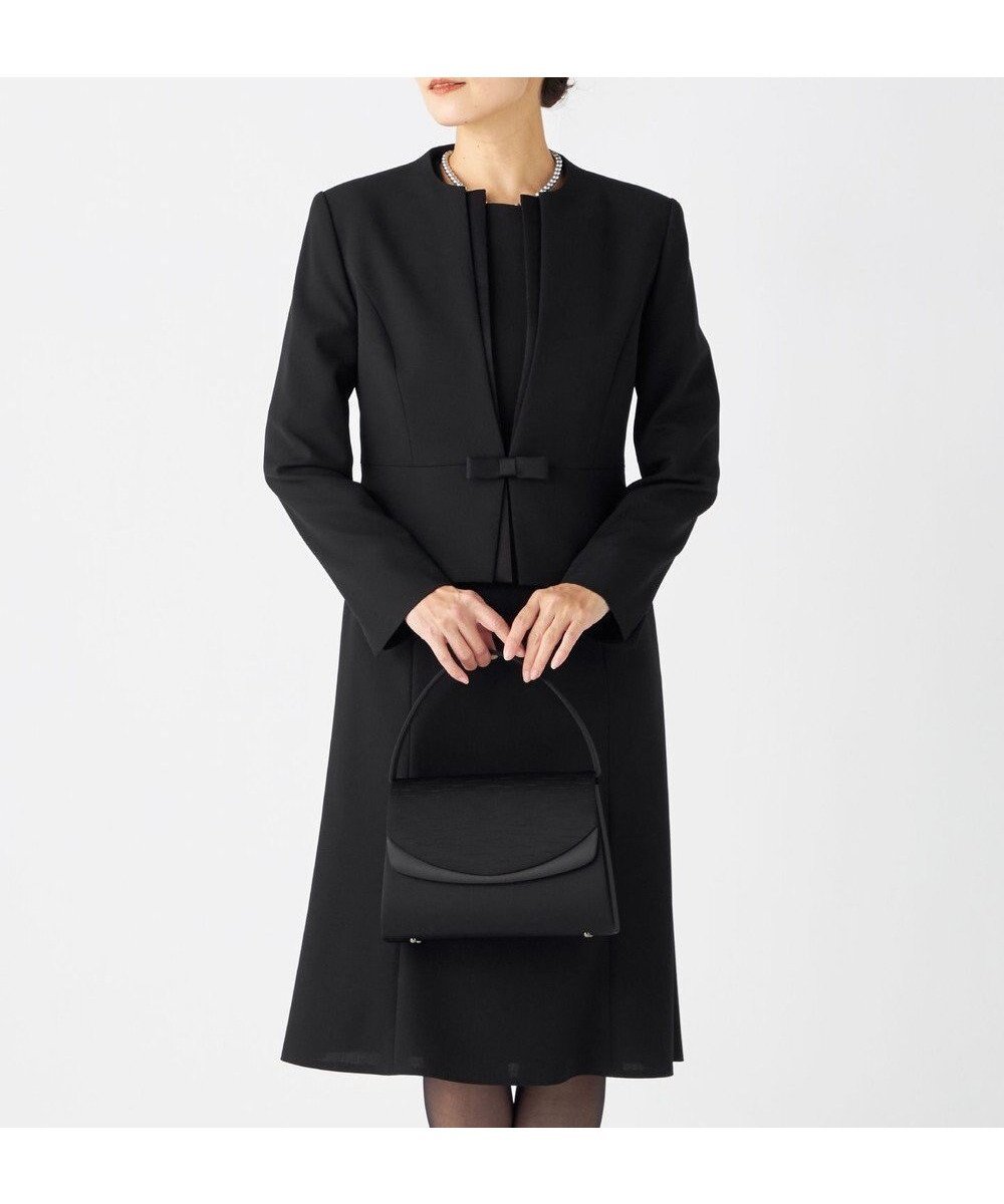 【自由区 FORMAL/JIYU-KU FORMAL】の【ウォッシャブル対応】ドビーボーダーリボン ジャケット+ワンピース 人気、トレンドファッション・服の通販 founy(ファニー) 　ファッション　Fashion　レディースファッション　Fashion for Women　アウター　Coat / Outerwear Collection　レディースジャケット・軽アウター　Jackets　スーツ　Business Suits & Workwear　スーツジャケット・オフィスブレザー　Suit Jackets / Blazers　スーツセット・2点セット・レディーススーツ　Suit Sets / 2-Piece Suits / Office Suit Sets　おすすめ　Recommended / Our Picks　アンサンブル　Ensemble Set　ウォッシャブル　Machine Washable　グログラン　Grosgrain, Grosgrain Ribbon　シンプル　Simple, Minimal　ジャケット　Jacket, Outerwear　スーツ　Suit, Formalwear　セットアップ　Set-Up, Coordinated Outfit　フォーマル　Formal, Dressy　リボン　Ribbon, Bow　エレガント 上品　Elegant　夏　Summer　S/S・春夏　SS, Spring/Summer, Warm Season　A/W・秋冬　Autumn/Winter　 other-1|ID: prp329100004666303 ipo3291000000035006802