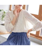 【ティアクラッセ/Tiaclasse】の【洗える】フラワージャガードブラウス アイボリー|ID: prp329100004666332 ipo3291000000035713556