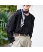 【ティアクラッセ/Tiaclasse】の【洗える】フラワージャガードブラウス ブラック|ID: prp329100004666332 ipo3291000000035713558