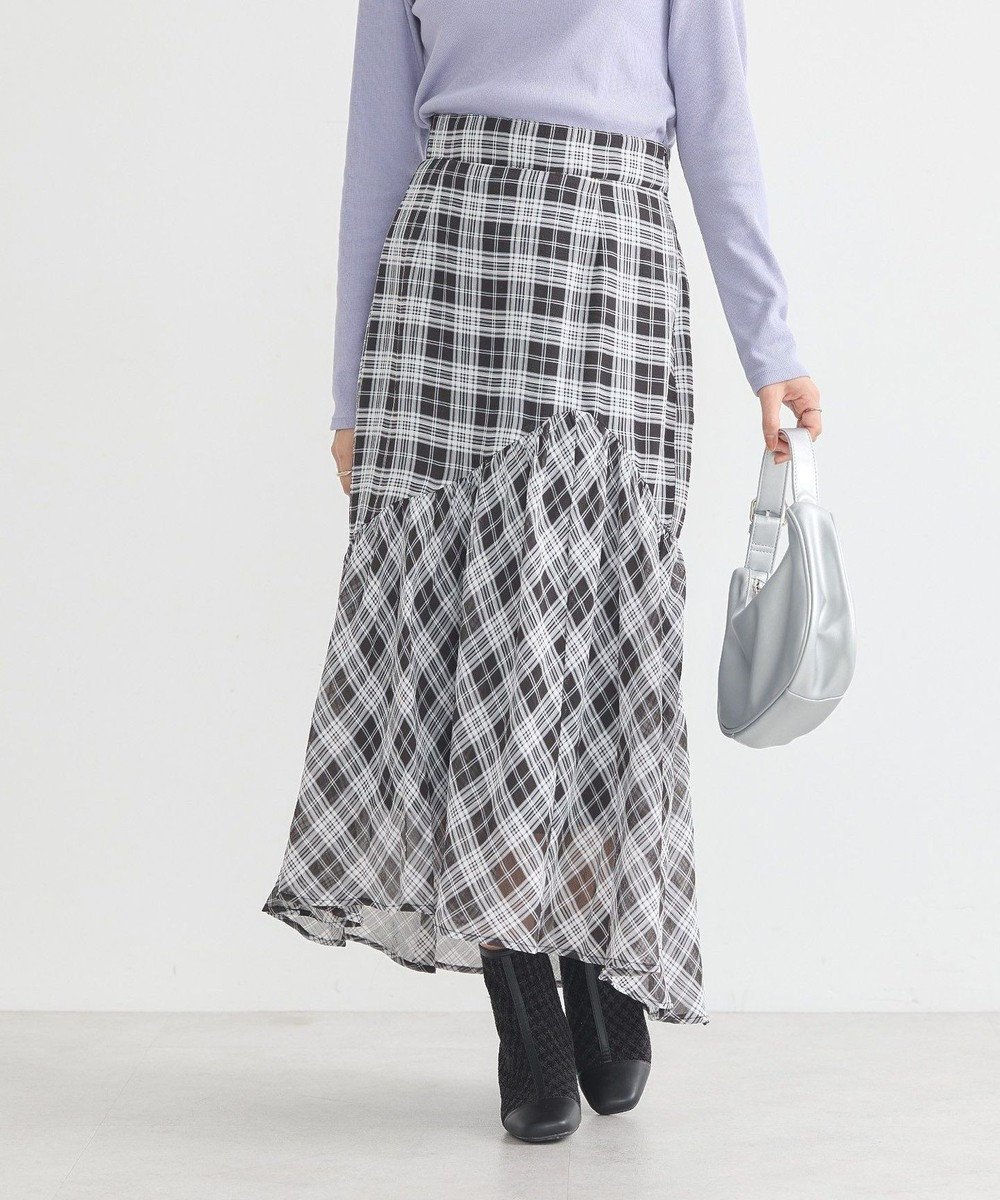【アースミュージックアンドエコロジー/earth music&ecology】のイレヘムチェックスカート 人気、トレンドファッション・服の通販 founy(ファニー) ファッション Fashion レディースファッション Fashion for Women スカート Skirts おすすめ Recommended / Our Picks イレギュラー Irregular Design エアリー Airy Texture シアー Sheer, See-Through フィット Fit, Slim Fit フェミニン Feminine, Girly ヘムライン Hemline, Bottom Cut ポケット Pocket, Pocket Detail マーメイド Mermaid, Fishtail Silhouette 夏 Summer S/S・春夏 SS, Spring/Summer, Warm Season A/W・秋冬 Autumn/Winter other-1|ID: prp329100004666350 ipo3291000000033750283