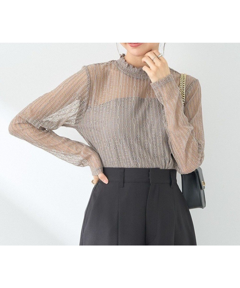 【アースミュージックアンドエコロジー/earth music&ecology】のレースドッキングプルオーバー インテリア・キッズ・メンズ・レディースファッション・服の通販 founy(ファニー) ファッション Fashion レディースファッション Fashion for Women トップス・カットソー Cut & Sew Tops シャツ・ブラウス・オフィスカジュアル Elegant Blouses & Button-Ups ロングTシャツ・Tシャツ Longline T-Shirts & Tees カジュアルプルオーバー・ニットトップス Pullovers & Knit Tops / Casual Pullovers カットソー・ベーシックTシャツ Cut-and-Sewn Tops / Stretch Tees & Basics おすすめ Recommended / Our Picks インナー Innerwear カットソー Cut and Sewn Top シャーリング Shirring, Ruched タートル Turtleneck, Turtle Collar ドッキング Docking, Mixed Material ベーシック Basic, Essential レース Lace, Lace Fabric 切替 Switching, Contrast Panel A/W・秋冬 Autumn/Winter Mocha|ID: prp329100004666384 ipo3291000000033750415