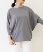【トック/TOQUE】の〈大草直子さんアドバイザー〉 【洗える/天然素材】タンギスコットン天竺ドルマンTシャツ チャコールグレー|ID: prp329100004666400 ipo3291000000033750469