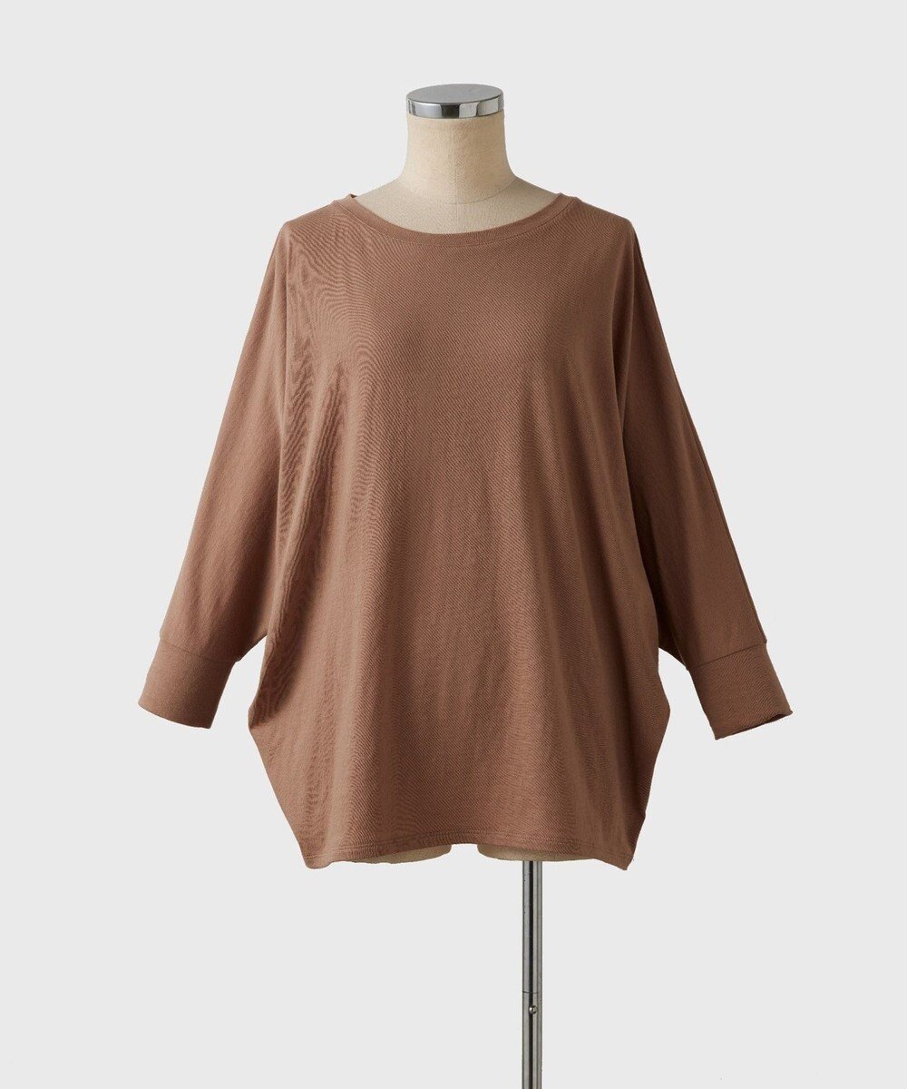 【トック/TOQUE】の〈大草直子さんアドバイザー〉 【洗える/天然素材】タンギスコットン天竺ドルマンTシャツ インテリア・キッズ・メンズ・レディースファッション・服の通販 founy(ファニー) ファッション Fashion レディースファッション Fashion for Women トップス・カットソー Cut & Sew Tops シャツ・ブラウス・オフィスカジュアル Elegant Blouses & Button-Ups ロングTシャツ・Tシャツ Longline T-Shirts & Tees カットソー・ベーシックTシャツ Cut-and-Sewn Tops / Stretch Tees & Basics 春 Spring 洗える Machine Washable カットソー Cut and Sewn Top ストレート Straight, Straight Cut センター Center, Center Line ブラウジング Blouson Silhouette, Cinched Waist S/S・春夏 SS, Spring/Summer, Warm Season 夏 Summer エレガント 上品 Elegant モカ|ID: prp329100004666400 ipo3291000000033750472