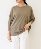 【トック/TOQUE】の〈大草直子さんアドバイザー〉 【洗える/天然素材】タンギスコットン天竺ドルマンTシャツ カーキ|ID: prp329100004666400 ipo3291000000033750474