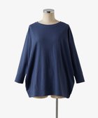 【トック/TOQUE】の〈大草直子さんアドバイザー〉 【洗える/天然素材】タンギスコットン天竺ドルマンTシャツ ネイビー|ID: prp329100004666400 ipo3291000000033750476