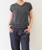 【トック/TOQUE】の〈大草直子さんアドバイザー〉 【洗える/天然素材/2WAY】アルパカシルクニットVネックフレンチ チャコール|ID: prp329100004666406 ipo3291000000033750490
