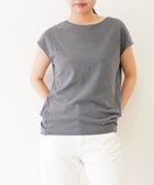 【トック/TOQUE】の〈大草直子さんアドバイザー〉 【洗える/天然素材】ロイヤルベビーアルパカ×タンギスコットン鹿の子フレンチT チャコール|ID: prp329100004666408 ipo3291000000033750501