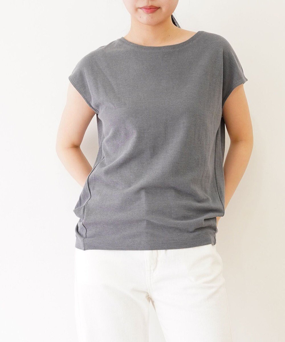 【トック/TOQUE】の〈大草直子さんアドバイザー〉 【洗える/天然素材】ロイヤルベビーアルパカ×タンギスコットン鹿の子フレンチT インテリア・キッズ・メンズ・レディースファッション・服の通販 founy(ファニー) ファッション Fashion レディースファッション Fashion for Women トップス・カットソー Cut & Sew Tops シャツ・ブラウス・オフィスカジュアル Elegant Blouses & Button-Ups ロングTシャツ・Tシャツ Longline T-Shirts & Tees カットソー・ベーシックTシャツ Cut-and-Sewn Tops / Stretch Tees & Basics 春 Spring 洗える Machine Washable カットソー Cut and Sewn Top 鹿の子 Piqué, Kanoko Fabric サマー Summer, Summer Style シンプル Simple, Minimal スポーティ Sporty, Casual Athletic フレンチ French, French Style ポロシャツ Polo Shirt, Collared Tee 別注 Limited Edition, Custom Order S/S・春夏 SS, Spring/Summer, Warm Season 夏 Summer ビジネス 仕事 通勤 Business / Work / Commuting チャコール|ID: prp329100004666408 ipo3291000000033750501
