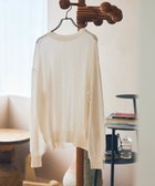 【トック/TOQUE】の〈大草直子さんアドバイザー〉ウォッシャブルシルク×コットン ニットロングスリーブ オフ|ID: prp329100004666412 ipo3291000000033750513