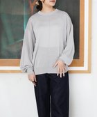 【トック/TOQUE】の〈大草直子さんアドバイザー〉ウォッシャブルシルク×コットン ニットロングスリーブ グレー|ID: prp329100004666412 ipo3291000000033750514