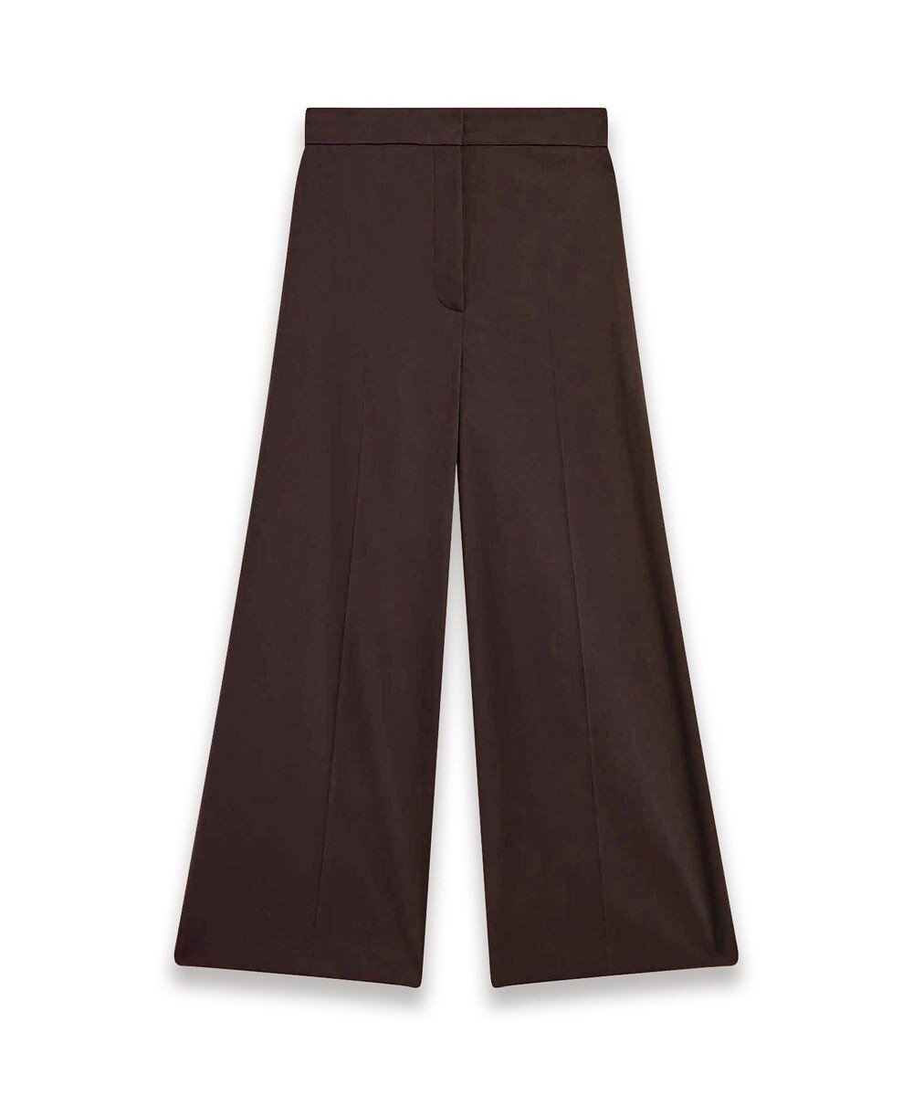 【ジョゼフ/JOSEPH】のライトギャバジンストレッチ ワイドトラウザーズ インテリア・キッズ・メンズ・レディースファッション・服の通販 founy(ファニー) 　ファッション　Fashion　レディースファッション　Fashion for Women　パンツ　Pants & Trousers　クロップド　Cropped, Short Length　ストレッチ　Stretch, Stretchy Fabric　フィット　Fit, Slim Fit　フロント　Front, Front Design　ポケット　Pocket, Pocket Detail　ワイド　Wide, Wide Fit　夏　Summer　春　Spring　S/S・春夏　SS, Spring/Summer, Warm Season　Ebony|ID: prp329100004666493 ipo3291000000033750770