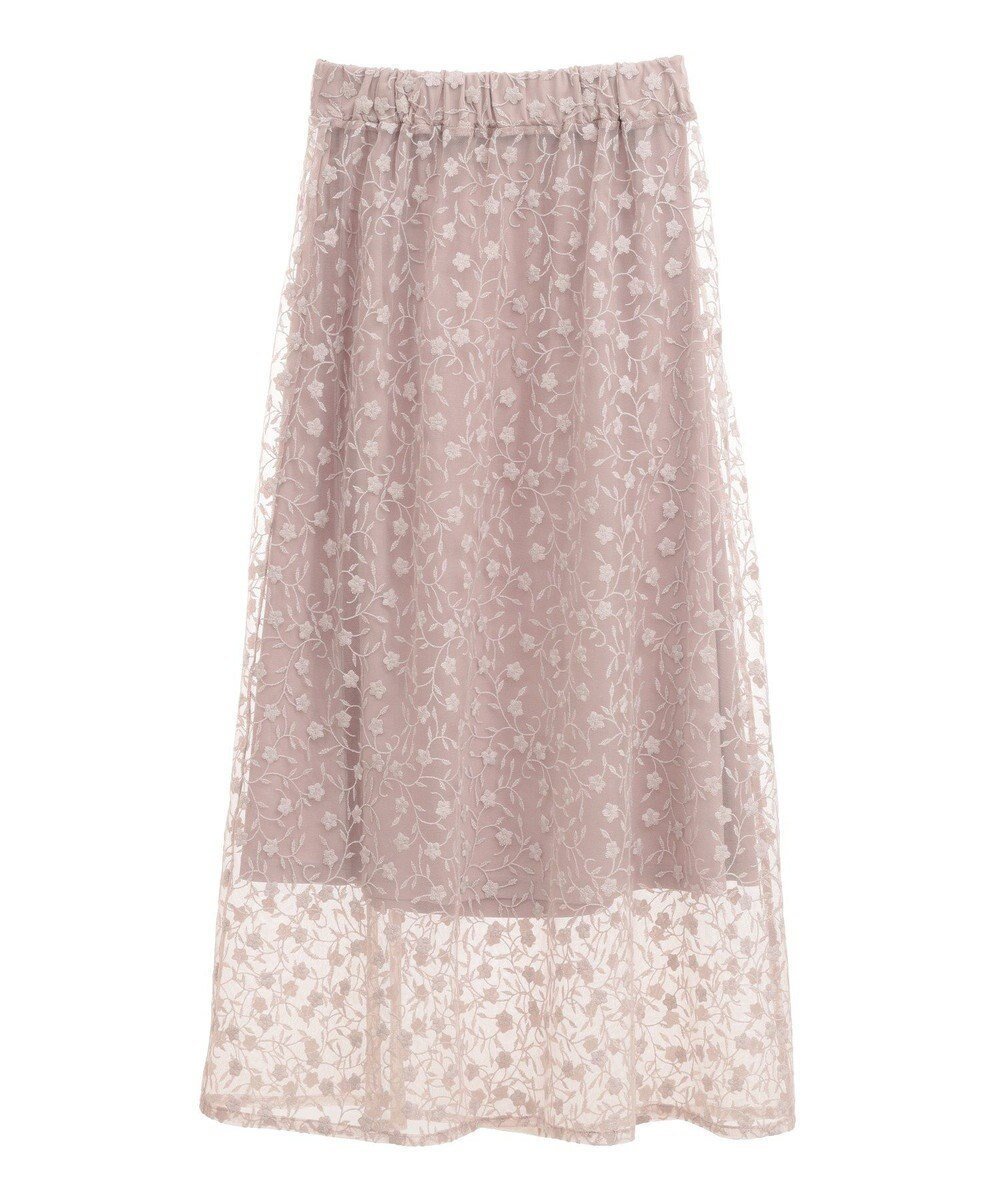 【アースミュージックアンドエコロジー/earth music&ecology】のシアーレースレイヤードスカート インテリア・キッズ・メンズ・レディースファッション・服の通販 founy(ファニー) 　ファッション　Fashion　レディースファッション　Fashion for Women　スカート　Skirts　おすすめ　Recommended / Our Picks　インナー　Innerwear　シアー　Sheer, See-Through　フェミニン　Feminine, Girly　ポケット　Pocket, Pocket Detail　レース　Lace, Lace Fabric　夏　Summer　春　Spring　S/S・春夏　SS, Spring/Summer, Warm Season　Pink Beige|ID: prp329100004666503 ipo3291000000033750810