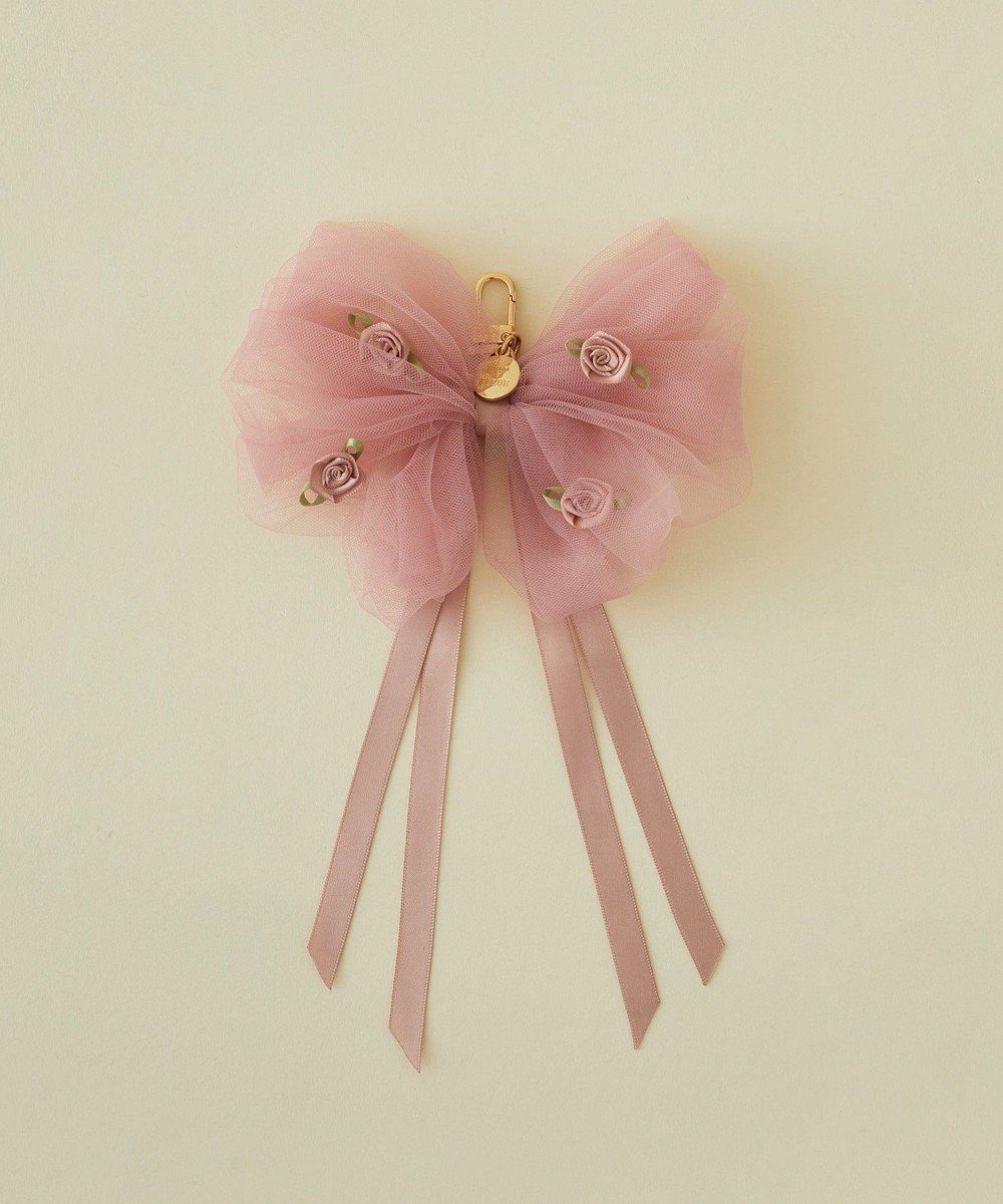 【メゾンドフルール/Maison de FLEUR】のチュールローズリボンチャーム インテリア・キッズ・メンズ・レディースファッション・服の通販 founy(ファニー) ファッション Fashion レディースファッション Fashion for Women おすすめ Recommended / Our Picks アクセサリー Fashion Accessories チャーム Charm, Pendant チュール Tulip, Tulip Motif トレンド Trend, Trending Now リボン Ribbon, Bow ローズ Rose, Rose Motif Pink|ID: prp329100004666526 ipo3291000000033750894