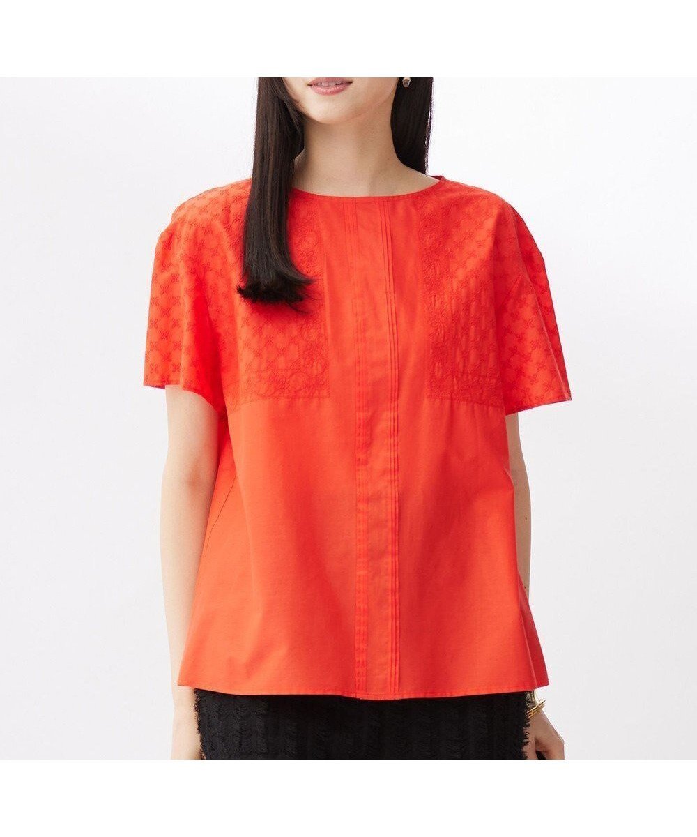 【自由区/JIYU-KU】の【接触冷感・洗える】エンブロイダリーローン Tブラウス インテリア・キッズ・メンズ・レディースファッション・服の通販 founy(ファニー) ファッション Fashion レディースファッション Fashion for Women トップス・カットソー Cut & Sew Tops シャツ・ブラウス・オフィスカジュアル Elegant Blouses & Button-Ups アンティーク Antique-Inspired 春 Spring 洗える Machine Washable ドロップ Drop Shoulder, Dropped Style 人気 Popular, Best Seller ビンテージ Vintage, Retro Style フラワー Flower, Floral ボトム Bottoms, Lower Wear モダン Modern, Contemporary モチーフ Motif, Design Theme ロンドン London Style, British Inspired ワーク Workwear, Utility Style S/S・春夏 SS, Spring/Summer, Warm Season おすすめ Recommended / Our Picks 夏 Summer マンダリン|ID: prp329100004666536 ipo3291000000033750931