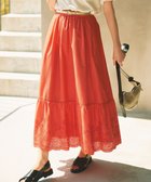 【自由区/JIYU-KU】の【カタログ掲載・接触冷感・洗える】エンブロイダリーローンティアード スカート マンダリン|ID: prp329100004666549 ipo3291000000033750981