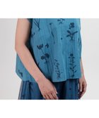 【ムーク/muuc】の【ゆったりシルエットで涼しく上品】植物の影絵プリント プルオーバー ブルー|ID: prp329100004666652 ipo3291000000033751384