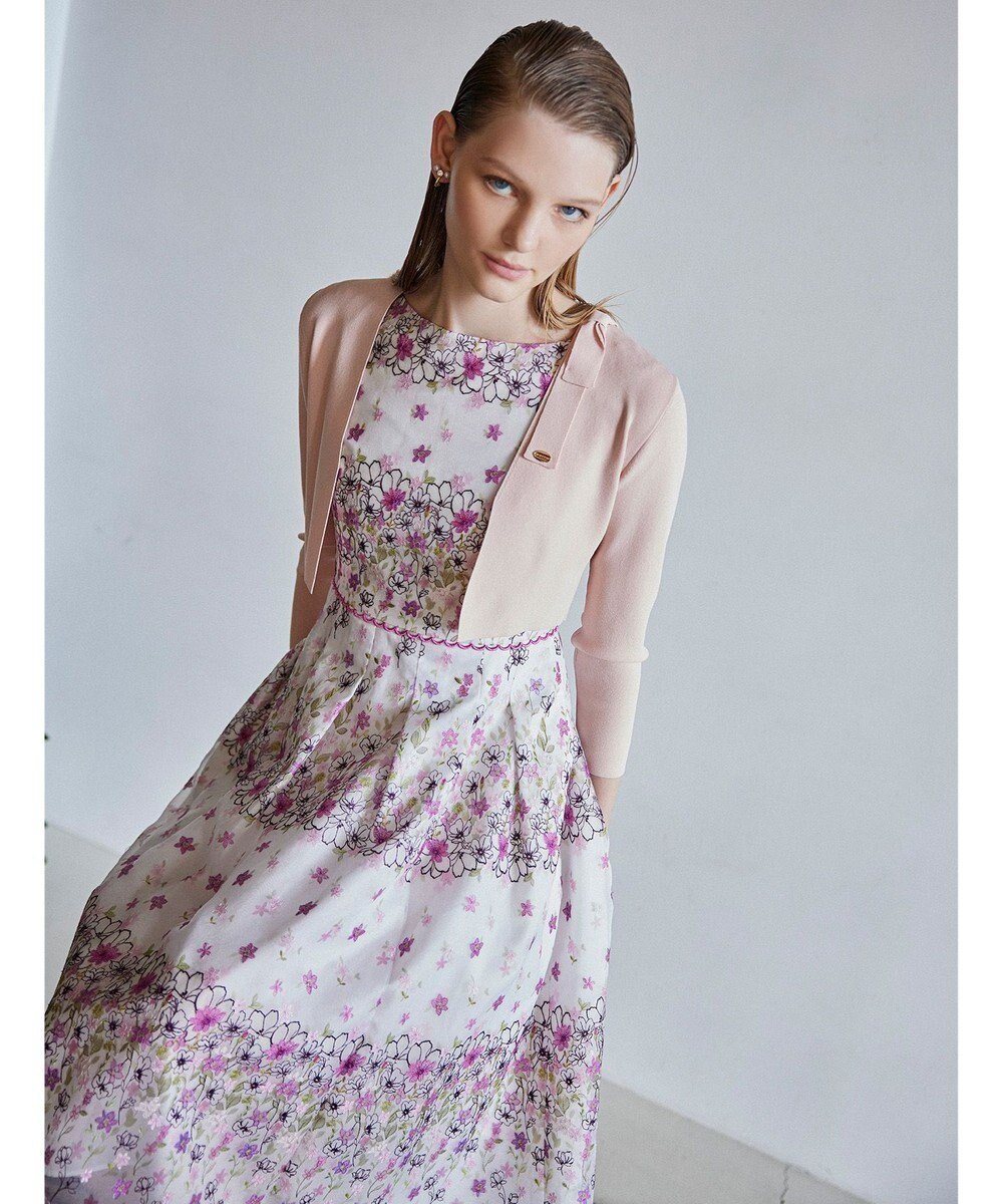 【トッカ/TOCCA】の【洗える・消臭】SPRING GARLAND ドレス インテリア・キッズ・メンズ・レディースファッション・服の通販 founy(ファニー) 　ファッション　Fashion　レディースファッション　Fashion for Women　ワンピース　Dresses　フォーマル・パーティードレス・結婚式用ドレス　Elegant & Casual Dresses　2025年　2025　2025春夏・S/S　Spring/Summer 2025 SS25　ドレス　Dress, One-Piece　夏　Summer　春　Spring　S/S・春夏　SS, Spring/Summer, Warm Season　洗える　Machine Washable　ピンク系7|ID: prp329100004666684 ipo3291000000033751518