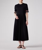 【ポール スミス/Paul Smith】のSignature Stripe プリーツ ドッキング ワンピース ブラック|ID: prp329100004666718 ipo3291000000033751644