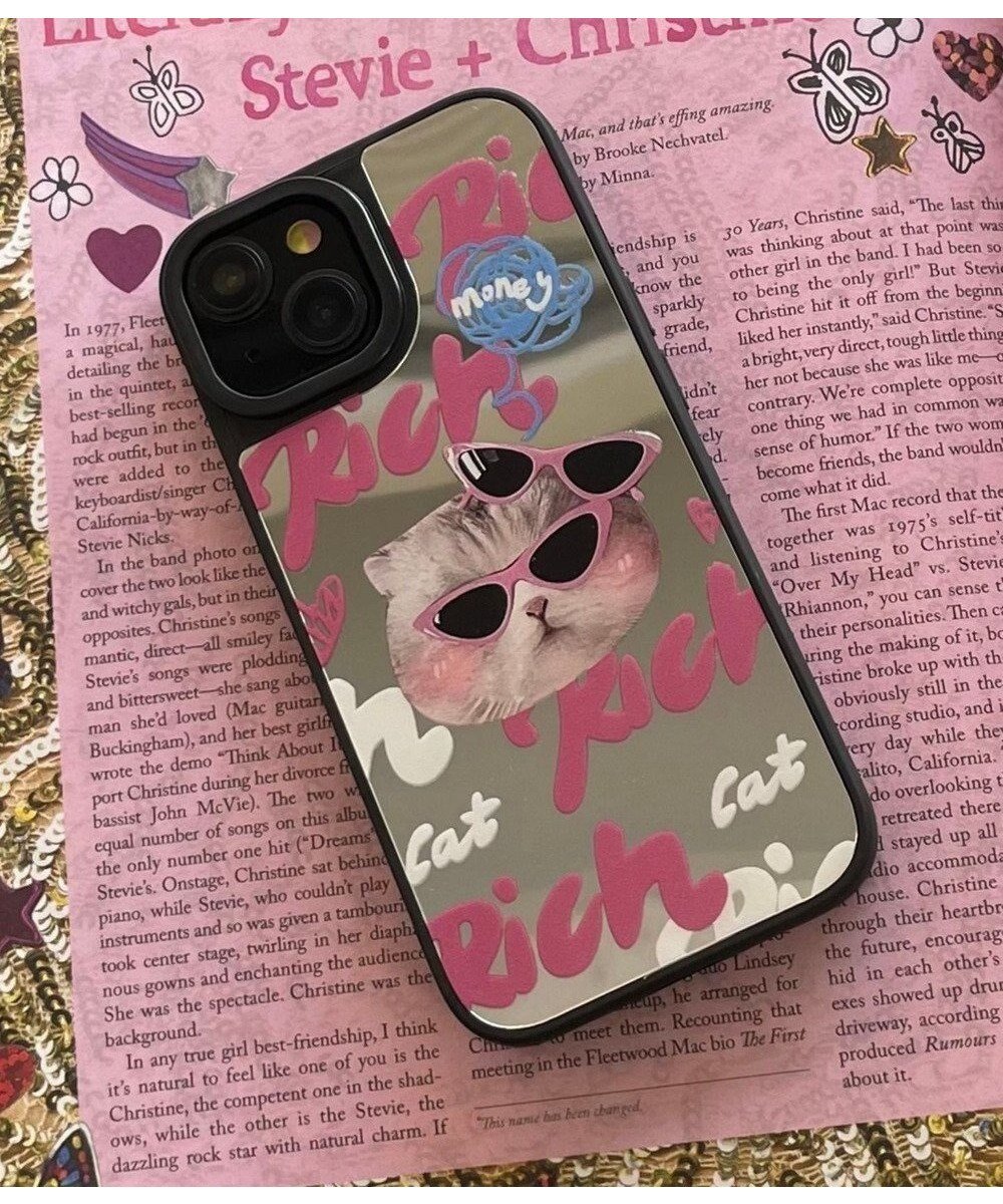【ウィゴー/WEGO】のrichキャットミラーiphoneケース インテリア・キッズ・メンズ・レディースファッション・服の通販 founy(ファニー) 　ファッション　Fashion　レディースファッション　Fashion for Women　スポーツウェア　Functional & Stylish Sportswear　iPhone アイフォーン　iPhone　スポーツ　Sports, Activewear　スマホ　Smartphone, Mobile Device　スマホケース　Smartphone Case　プリント　Print, Printed Pattern　モバイル　Mobile, Smartphone　猫　Cat, Kitty　柄4|ID: prp329100004666731 ipo3291000000033751706