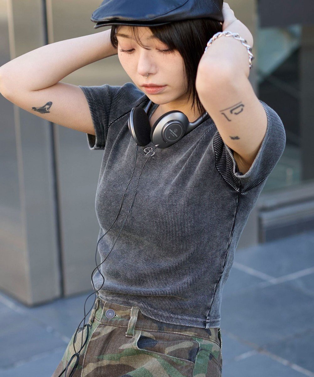 【ウィゴー/WEGO】のヴィンテージウォッシュワンポイントリブT インテリア・キッズ・メンズ・レディースファッション・服の通販 founy(ファニー) ファッション Fashion レディースファッション Fashion for Women トップス・カットソー Cut & Sew Tops シャツ・ブラウス・オフィスカジュアル Elegant Blouses & Button-Ups ロングTシャツ・Tシャツ Longline T-Shirts & Tees カットソー・ベーシックTシャツ Cut-and-Sewn Tops / Stretch Tees & Basics インナー Innerwear 春 Spring カットソー Cut and Sewn Top クロップド Cropped, Short Length ショート Short, Short Length シンプル Simple, Minimal スマホ Smartphone, Mobile Device デニム Denim, Jeans Material 定番 Standard, Basic Item 人気 Popular, Best Seller バランス Balance, Style Balance 半袖 Short Sleeve, Half Sleeve 無地 Plain, Solid Color ワンポイント One Point, Statement Accent S/S・春夏 SS, Spring/Summer, Warm Season おすすめ Recommended / Our Picks 夏 Summer スミクロ|ID: prp329100004666758 ipo3291000000033751819