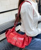 【ウィゴー/WEGO】のハトメベルトポケットショルダー レッド|ID: prp329100004666791 ipo3291000000034322429